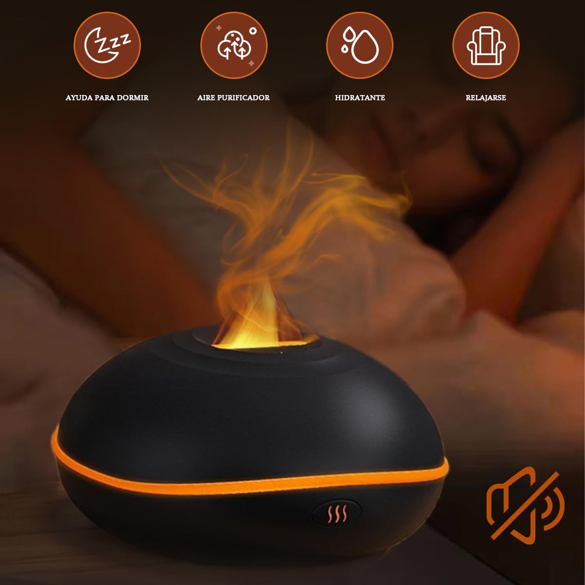 Flame Diffuser Humidifier – Relax with the Glow of Soothing Mist