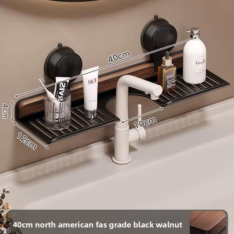 Wall-Mounted Metal Storage Rack, Bathroom Sink Organizer