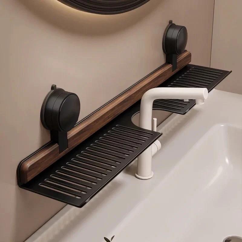 Wall-Mounted Metal Storage Rack, Bathroom Sink Organizer