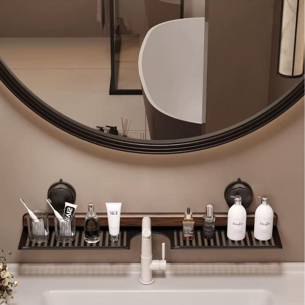 Wall-Mounted Metal Storage Rack, Bathroom Sink Organizer