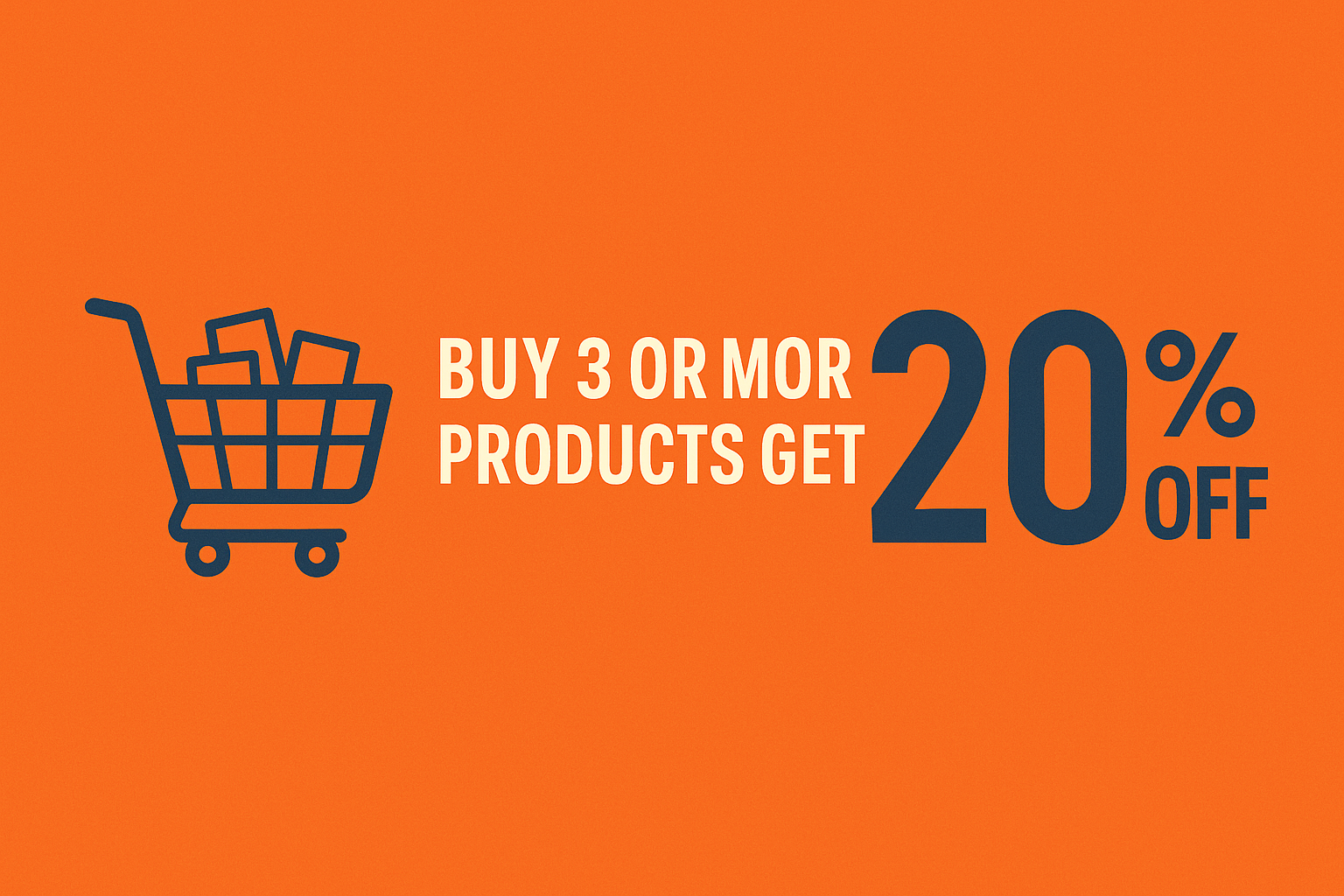 buy 3 or more product get 20% off, height small