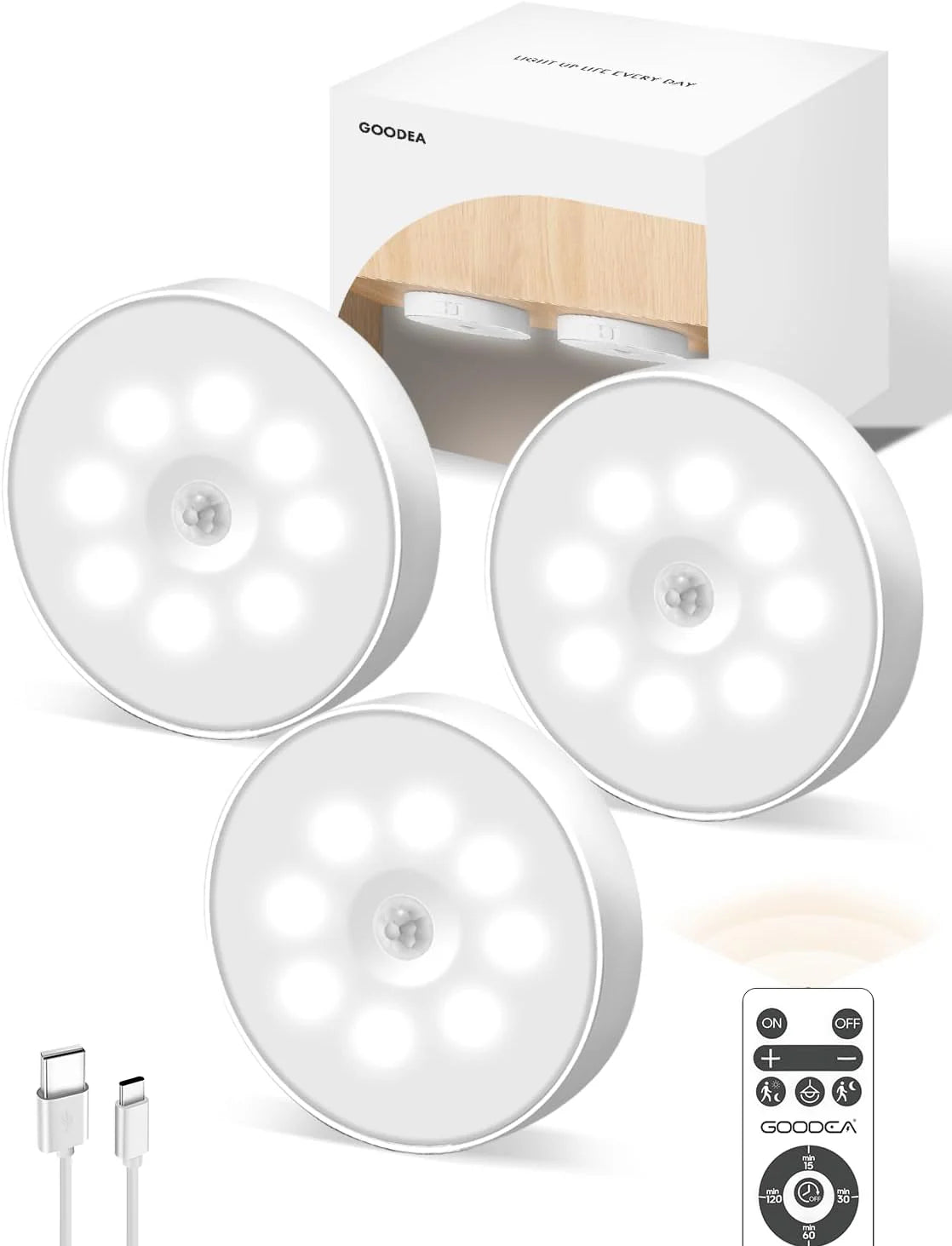 Motion Sensor LED Touch Light upto 110 hours Battery Life