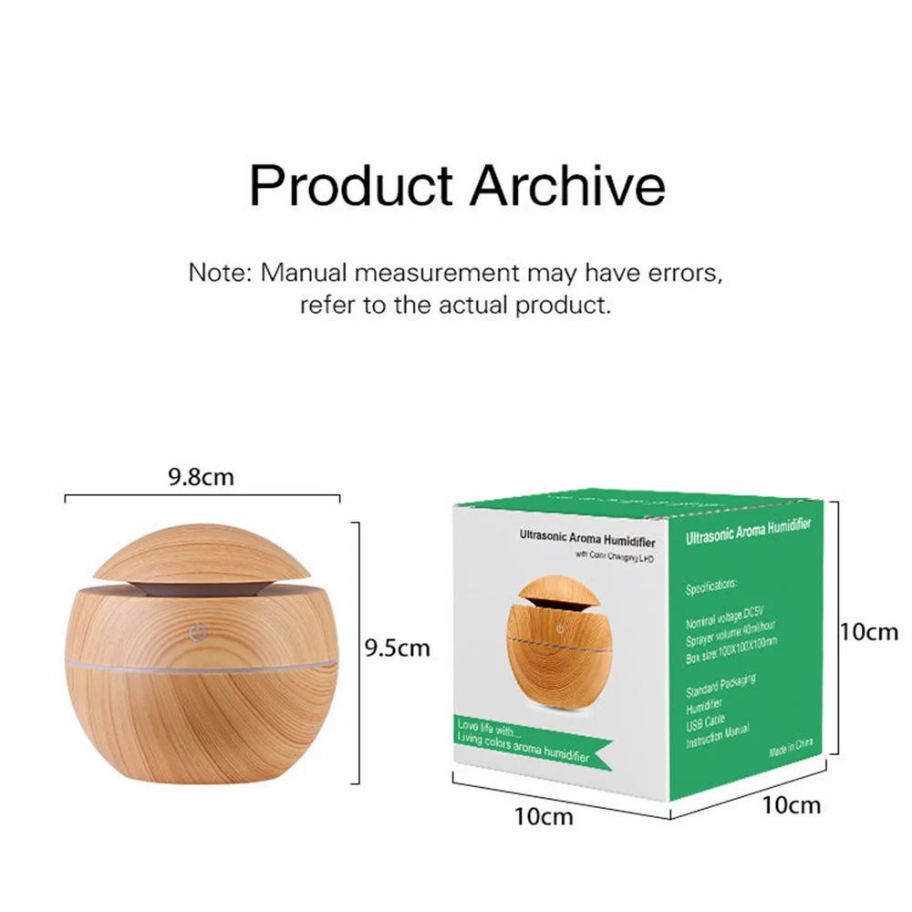 Ultrasonic Aroma Humidifier, 200 ml